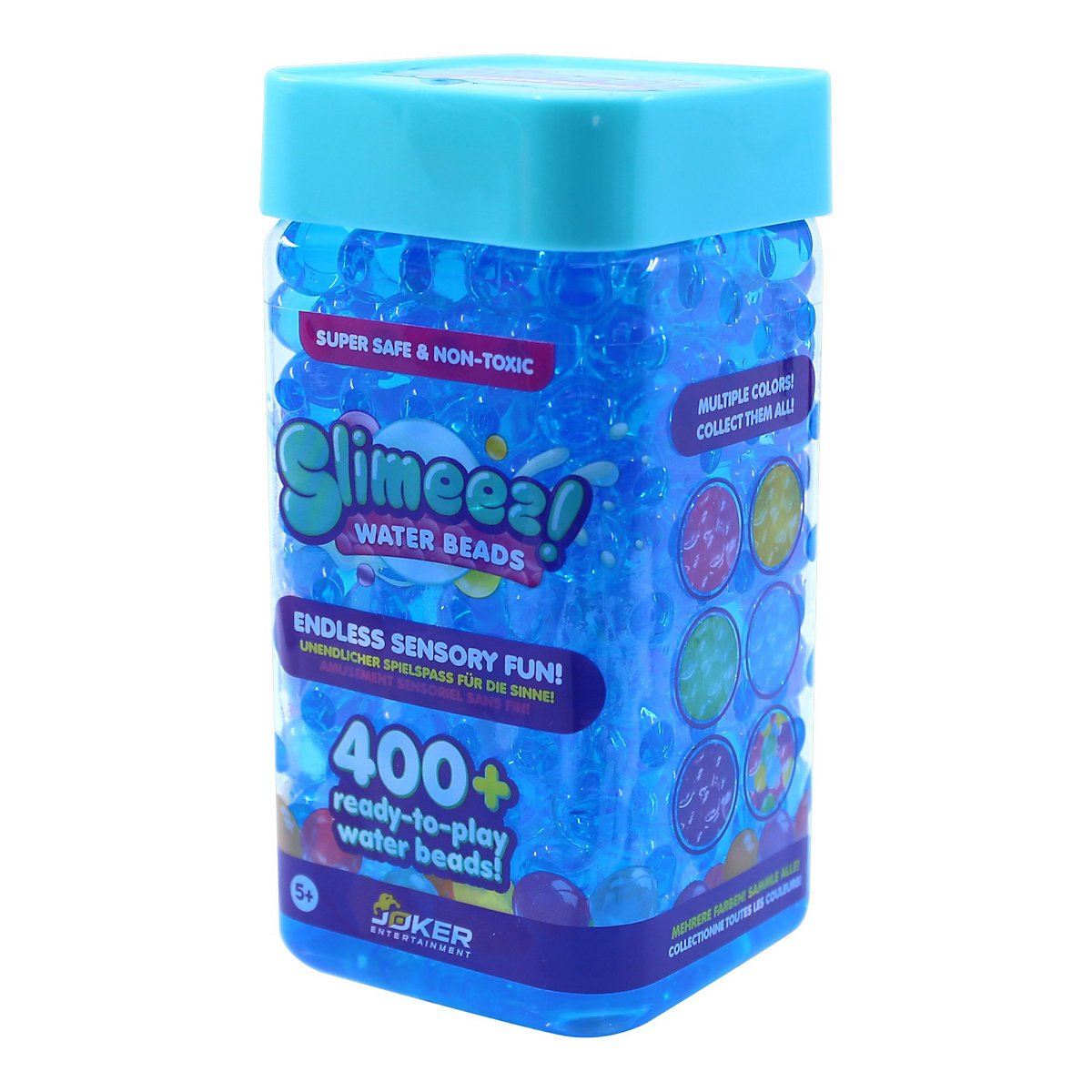 Slimy SLIMEEZ Water Beads - bunte, glitschig-weiche Wasserperlen zum Spielen und Zerdrücken