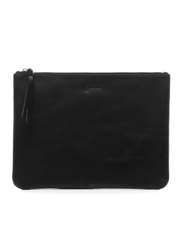BACCINI Leder-Kosmetiktäschchen echt Leder Kosmetiktasche groß | Ledertasche 30_cm MEL in schwarz günstig kaufen onesize
