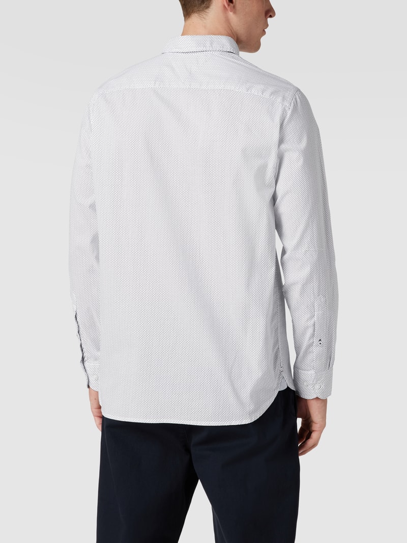 Freizeithemd mit Button-Down-Kragen Modell 'CORE FLEX MINI' in weiß