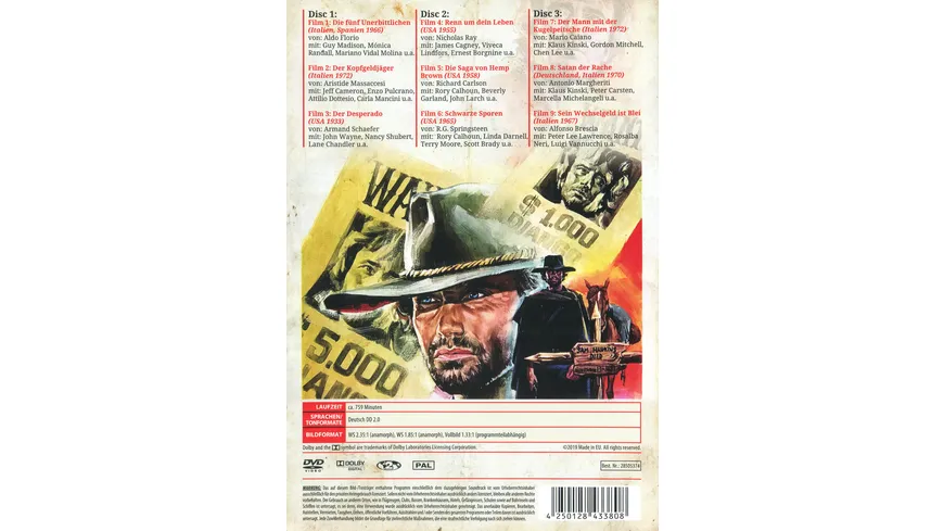 Gefürchtete Kopfgeldjäger im Wilden Westen  [3 DVDs]