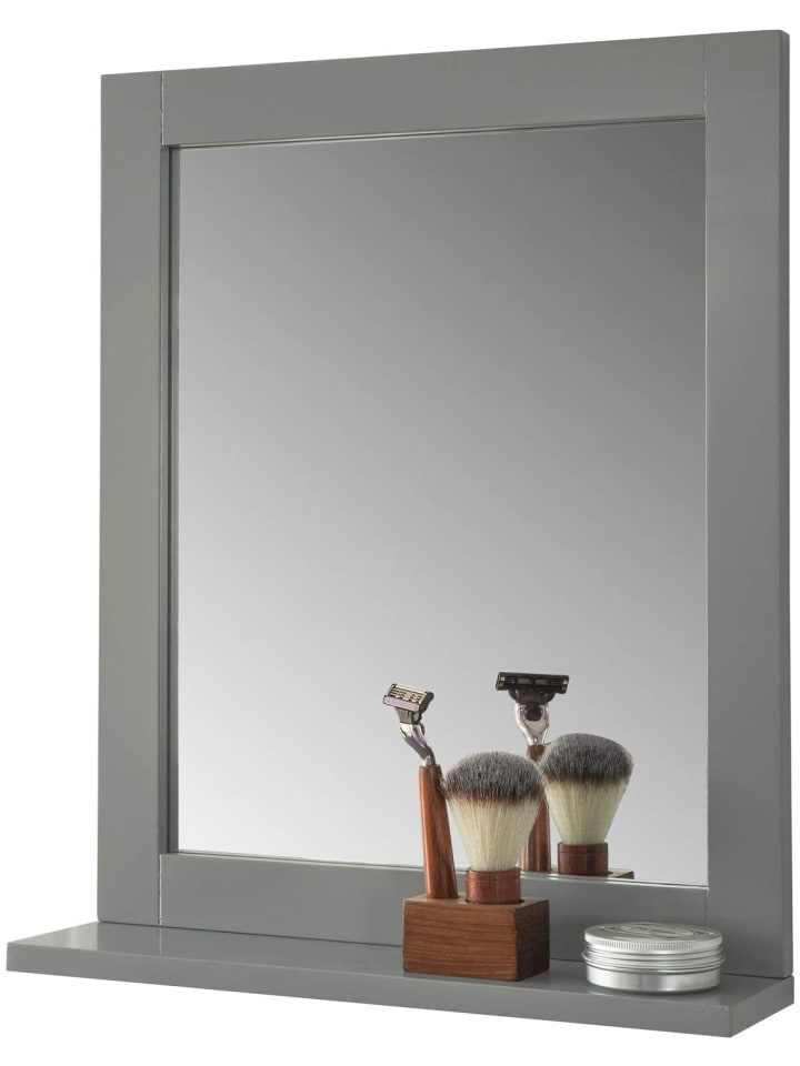 SoBuy Wandspiegel in Grau - (B)40 x (H)50 x (T)10cm günstig kaufen onesize