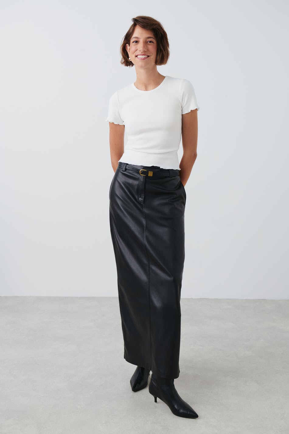 Brushed rib top