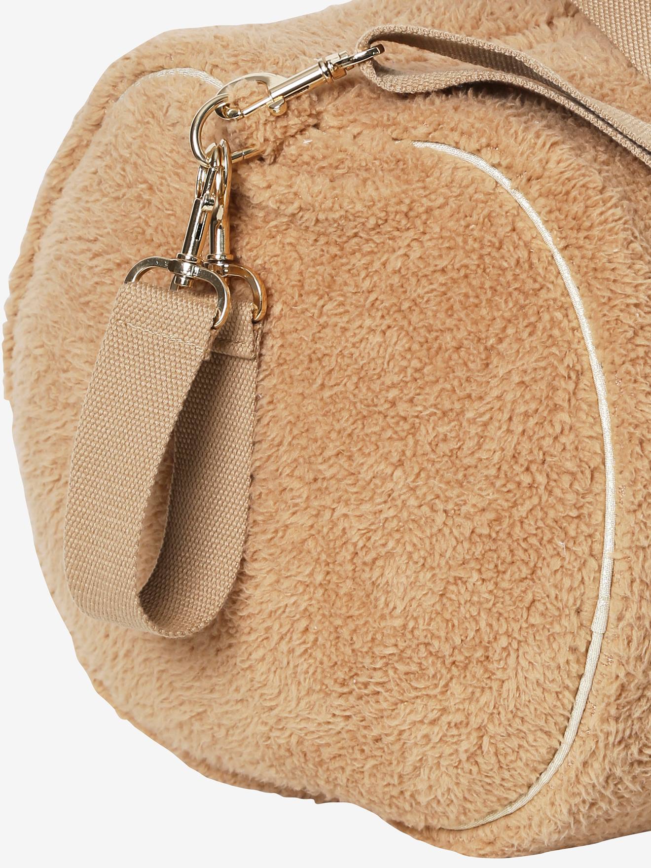 Sac à langer Baby Roll en peluche beige
