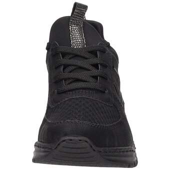 Rieker Slip On Sneaker in schwarz