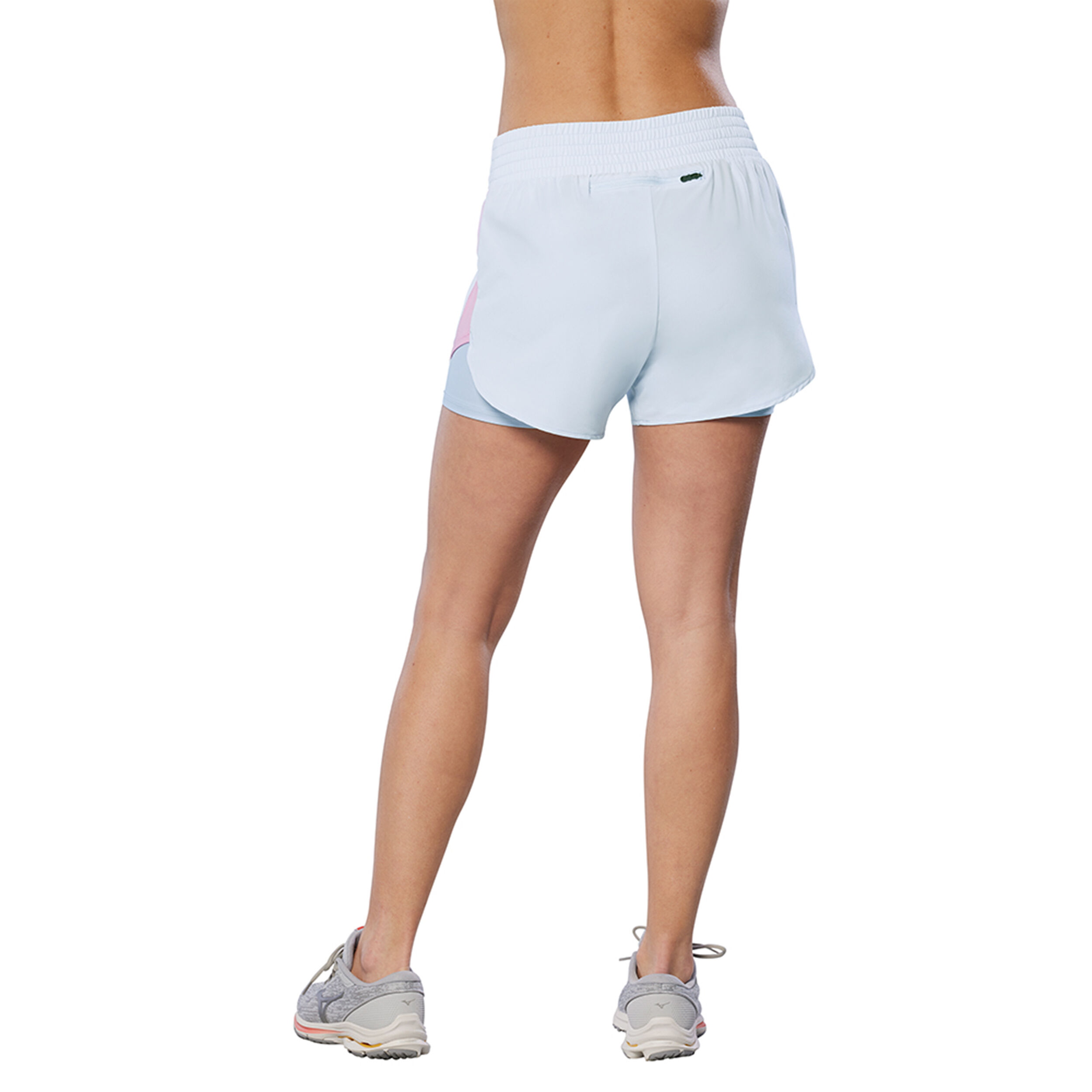 2in1 4.5 Laufshorts Damen - Hellblau