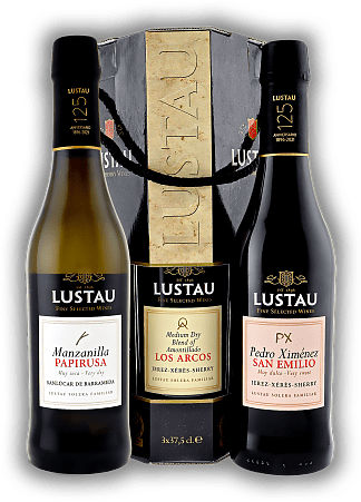 Lustau Sherry Trio Emilio 3x 0,375 Liter 1x Manzanilla Papirusa, 1x Amontillado Los Arcos, 1x PX San Emilio Lustau Sherry Trio Emilio 3x 0,375 Liter 1x Manzanilla Papirusa, 1x Amontillado Los Arcos, 1x PX San Emilio Kleine und feine Sherry-Auswahl. 1