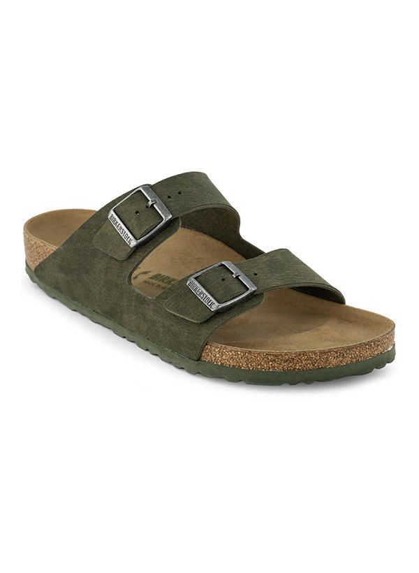 BIRKENSTOCK, Pantoletten, Mikrofaser, Schmale Passform, thymian