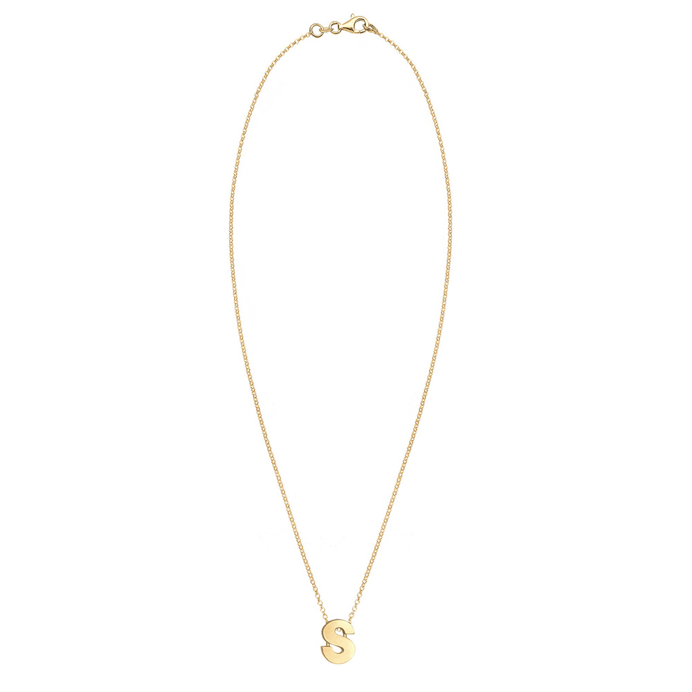 Elli Elli Collier Lettre S Pendentif Basic Minimal Collier Femme (925/1000) Argent Bijoux