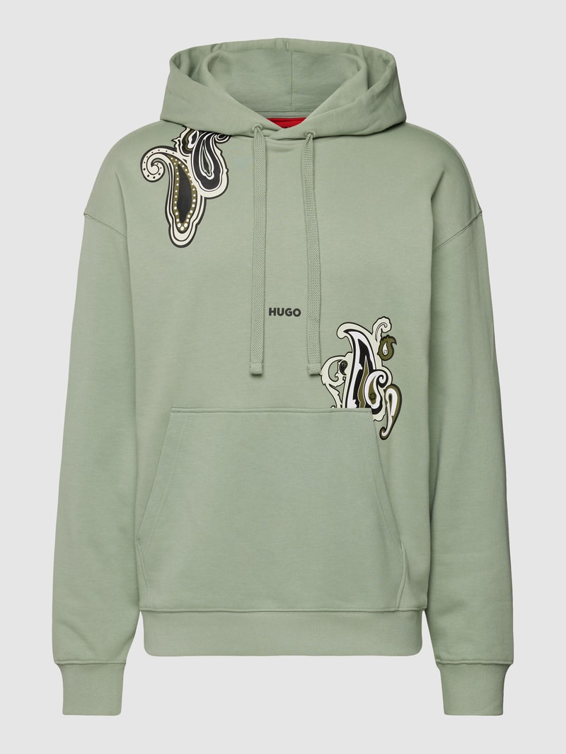 Hoodie mit Motiv-Print Modell 'Dolias' in mint