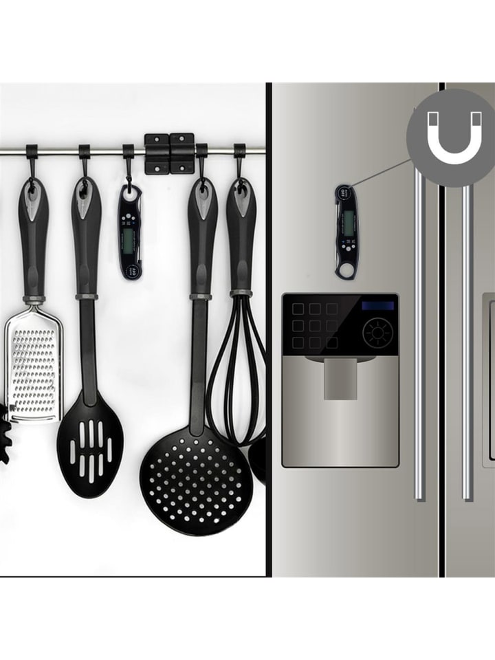 Intirilife Faltbares Küchenthermometer in SCHWARZ günstig kaufen onesize