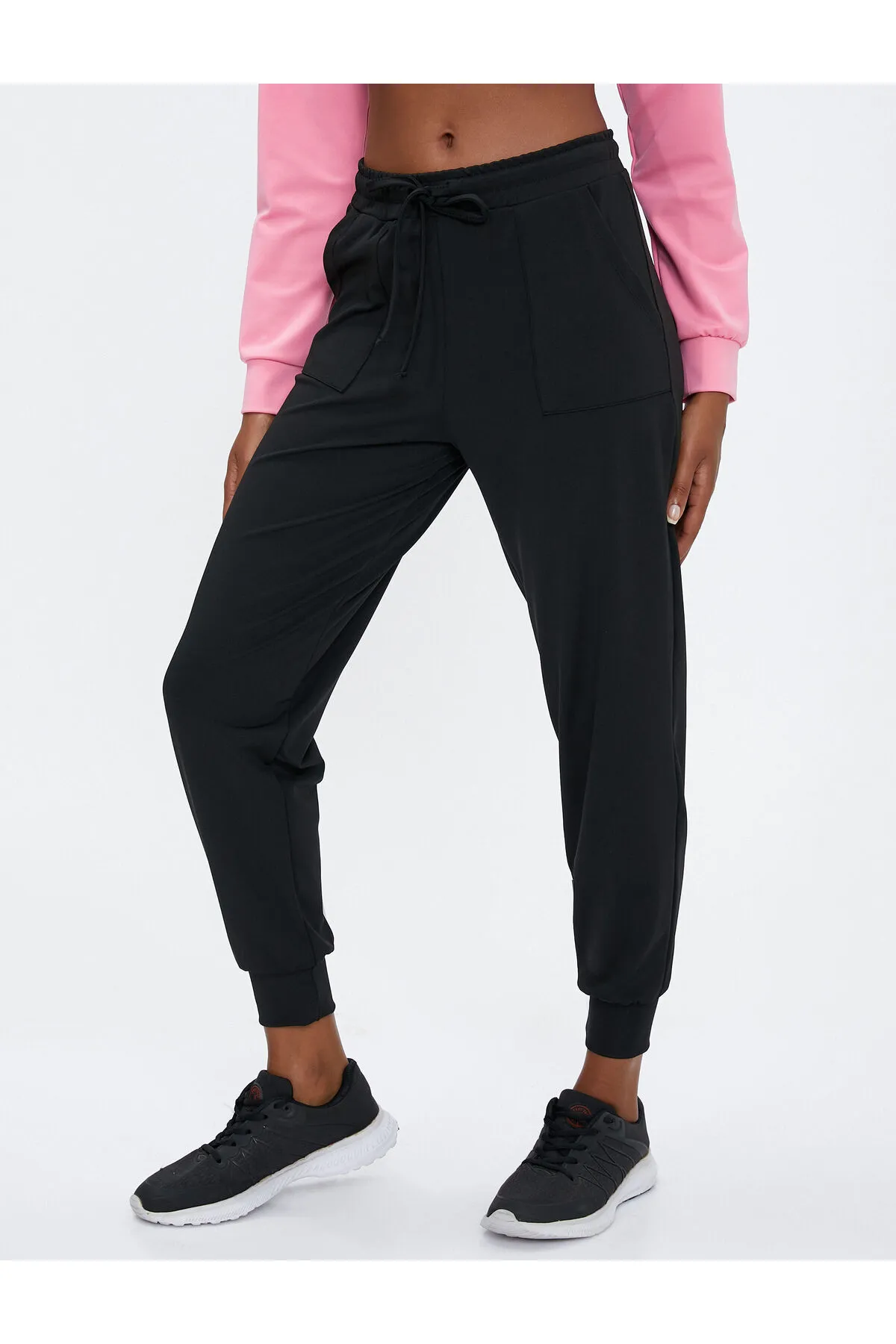 Koton  Jogger-Jogginghose mit Taschendetail und Spitzenbund