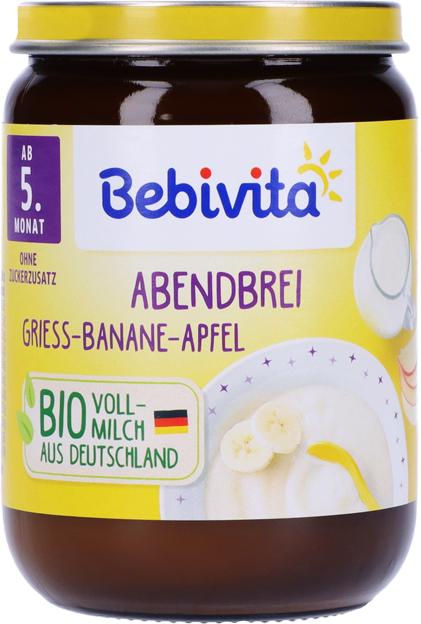 Bebivita Bio Abendbrei Grieß-Banane-Apfel
