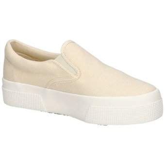 Superga Platform Slip On in beige