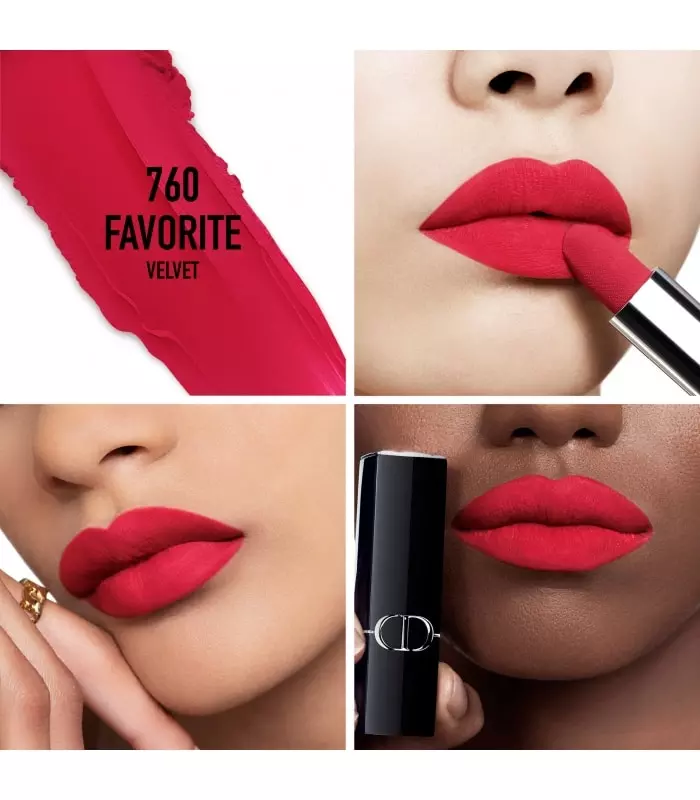ROUGE DIOR NEW VELVET Rouge à lèvres confort et longue tenue
