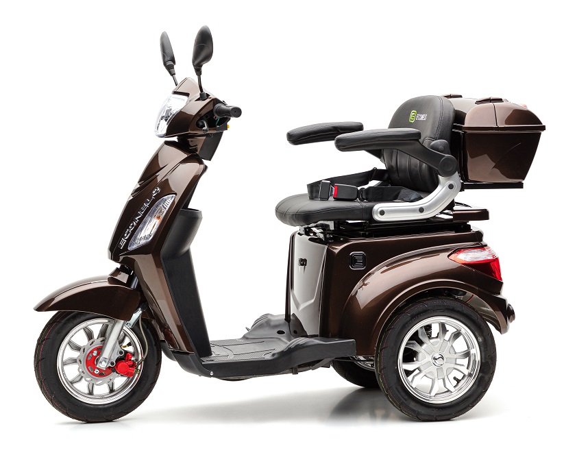 Econelo Elektrodreirad Roller 25 km/h ECONELO BILLY Lithium braun