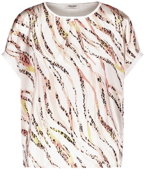 Blusenshirt mit Material-Patch