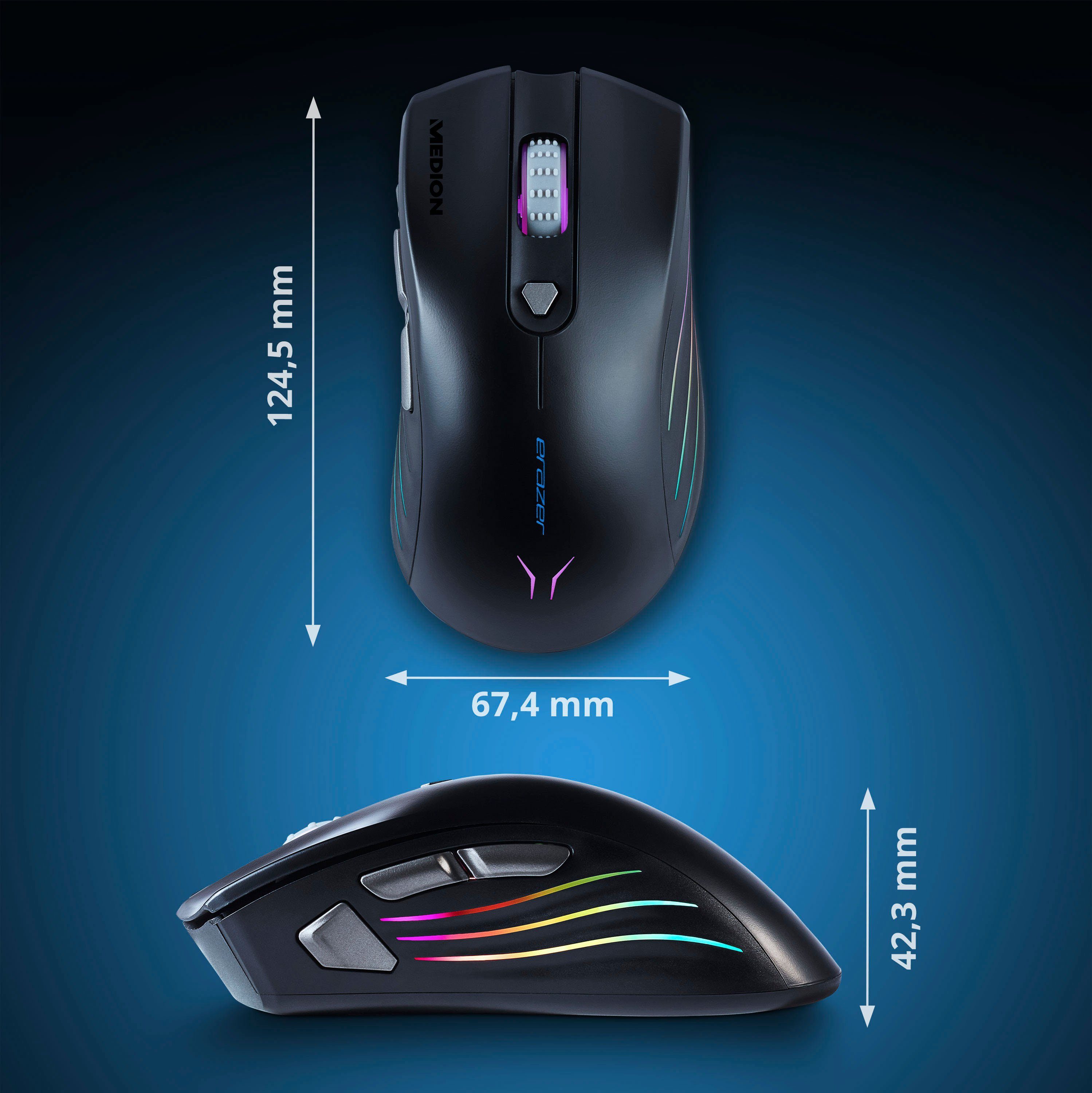 Medion® ERAZER® Engineer P10 Gaming-PC (Intel® Core i5 12400F, GeForce RTX 3060 LHR, 16 GB RAM, 512 GB SSD, Luftkühlung)