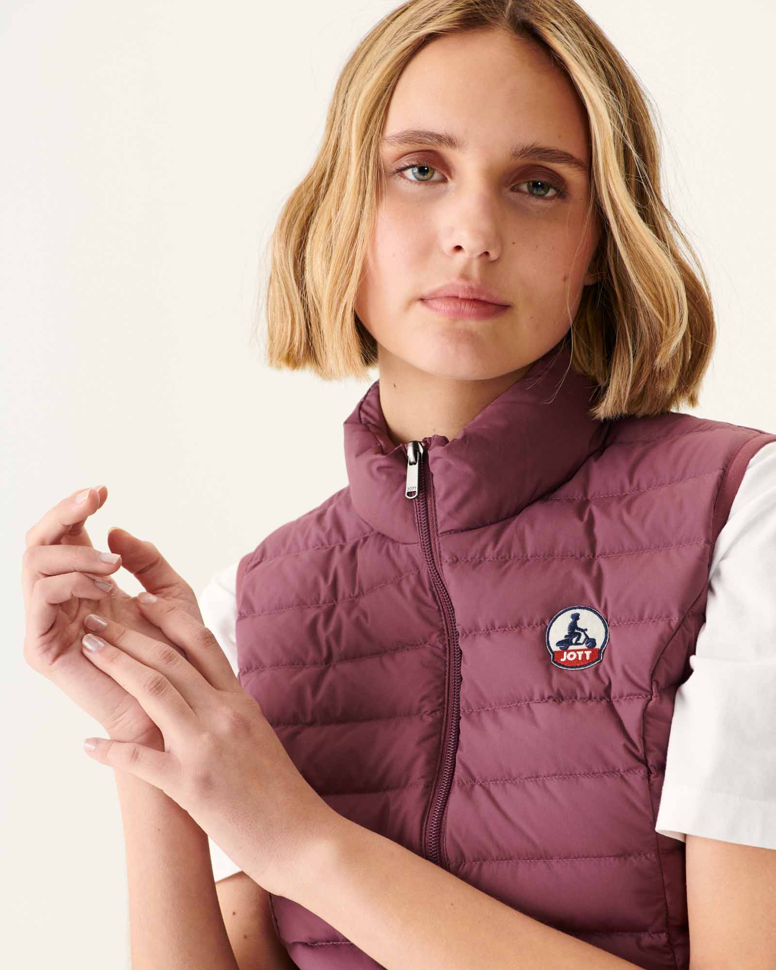 Doudoune sans manches stretch Bordeaux Grenada