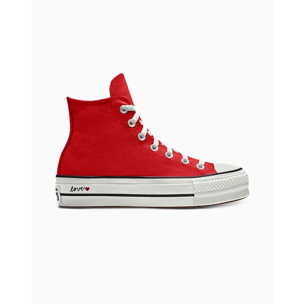 Converse Custom Chuck Taylor All Star Lift Platform Canvas By You 171209CSP24_CONVERSERED_V / rot
