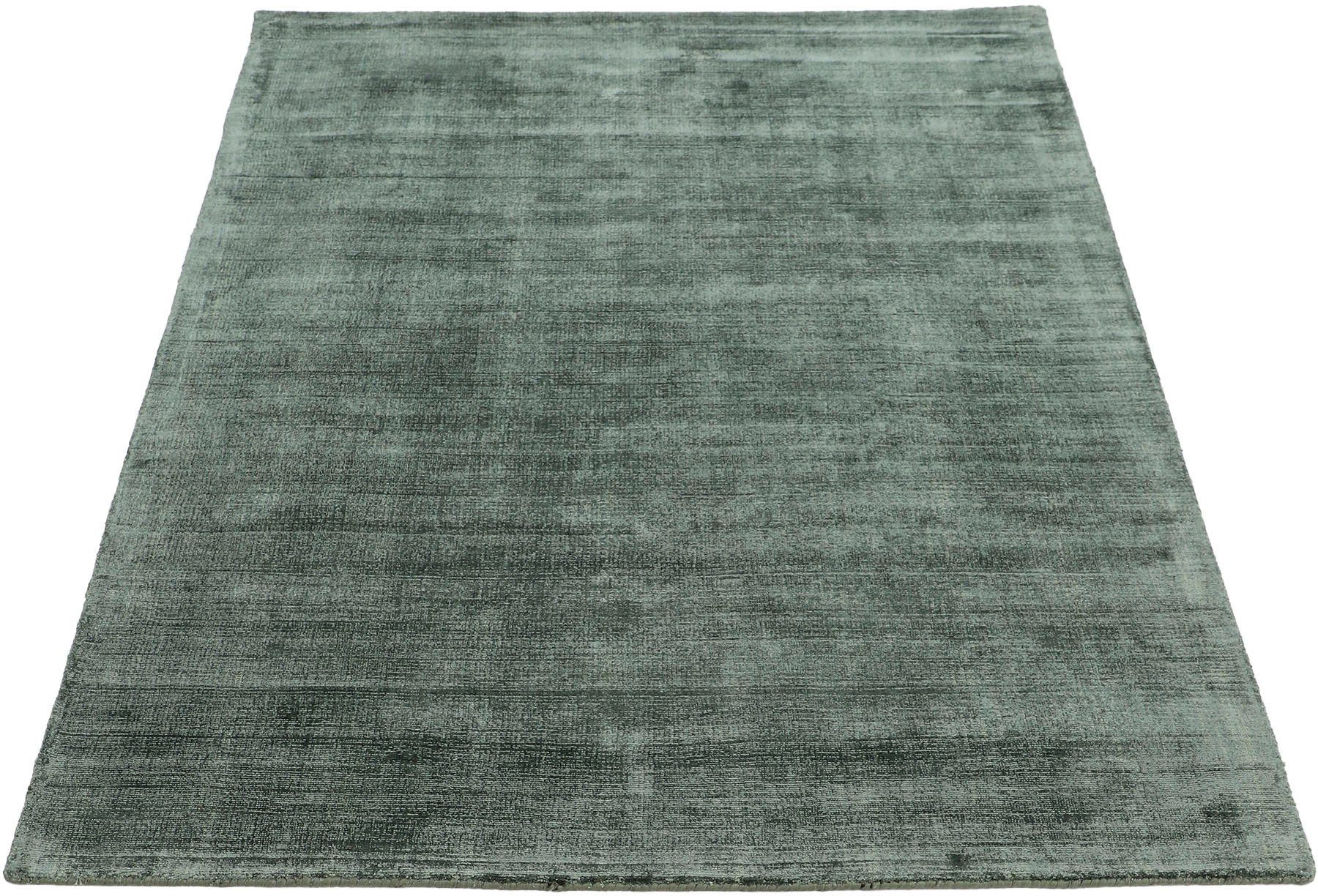Teppich Ava Viskoseteppich, carpetfine, rechteckig, Höhe: 13 mm, Seidenoptik, leichter Glanz, auch als Läufer erhältlich