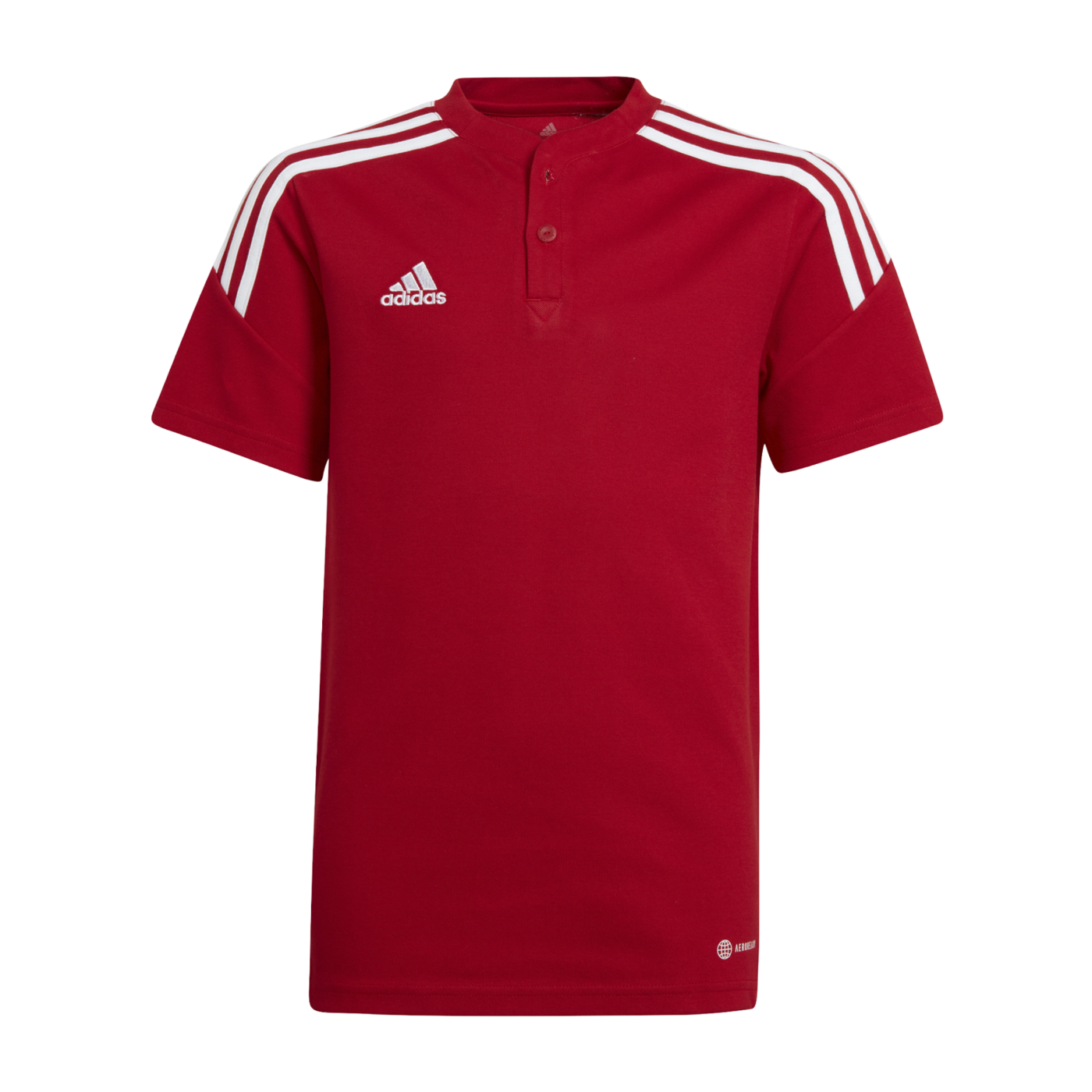 adidas Condivo 22 Poloshirt Kids Rot Weiss