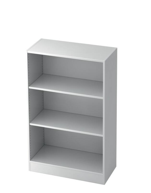 Hammerbacher Bücherregal Holz 2 800 x 400 x 1.270 mm Mit Aufbau