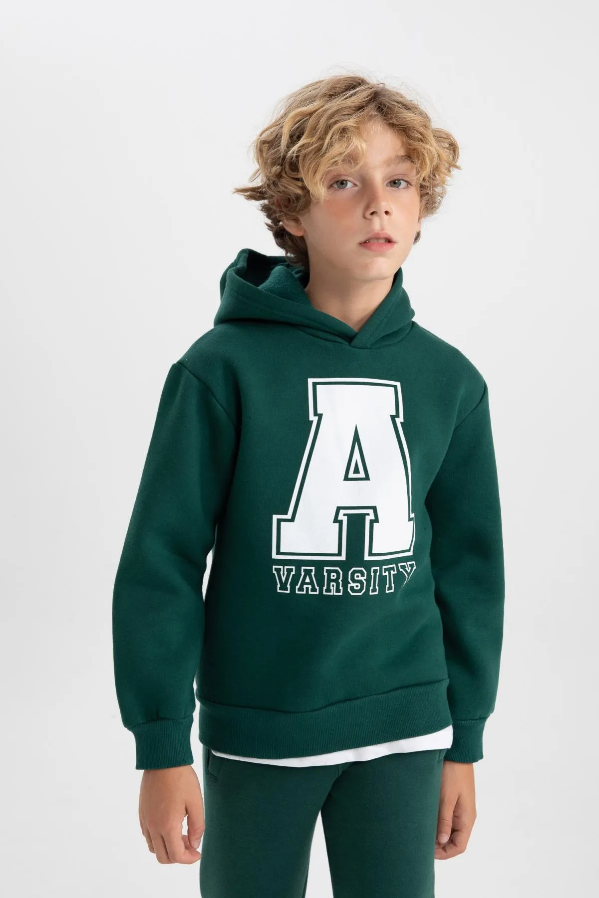 DeFacto  Dickes bedrucktes Kapuzen-Sweatshirt für Jungen