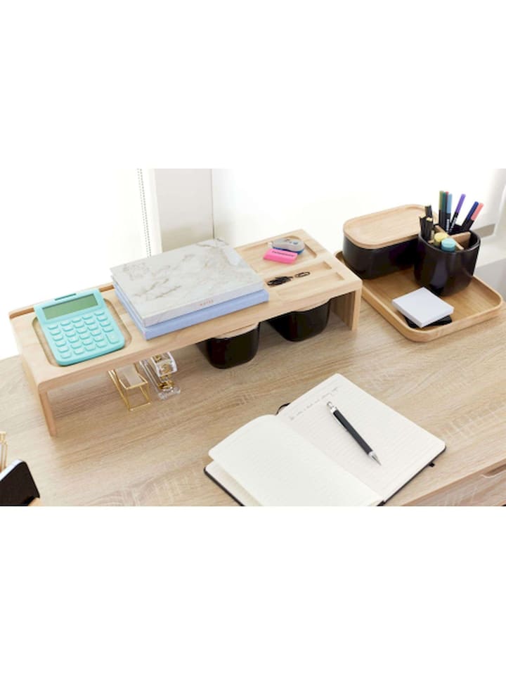 Idesign Schreibtisch-Organizer ''EcoOffice'' in Hellbraun - (B)54,6 x (H)10,8 x (T)19 cm günstig kaufen onesize