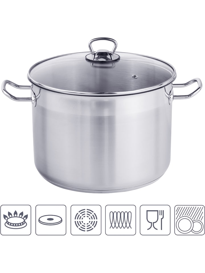 Chefware 2tlg. Edelstahl-Kochtopf 