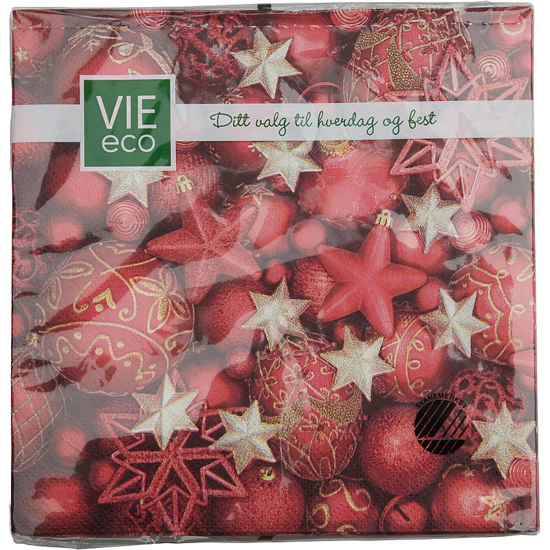 Vie Eco Servietter 20-pk 33x33 cm, julemotiv