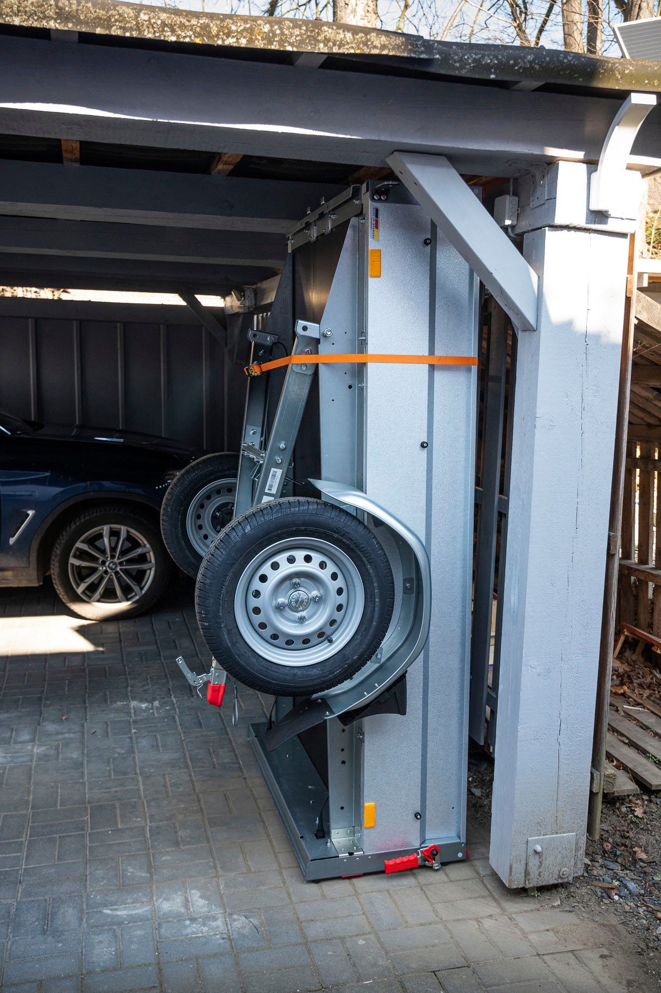 STEMA PKW-Anhänger Basic 750 mit Kippdeichsel, max. 615 kg, Komplett-Set, Einachser ungebremst