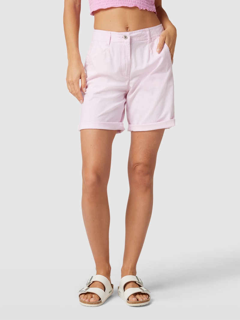 Bermudas mit französischen Eingrifftaschen in rosé
