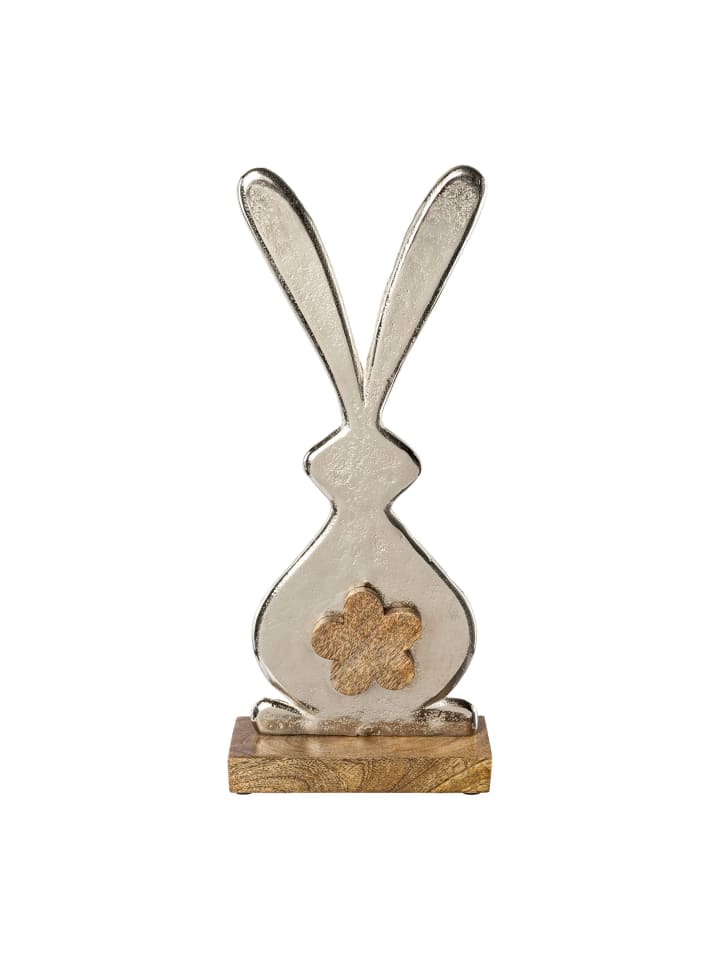 Creativ home Deko-Osterhase in silber günstig kaufen onesize