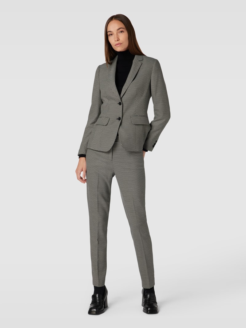 Blazer mit Knopfverschluss in schwarz