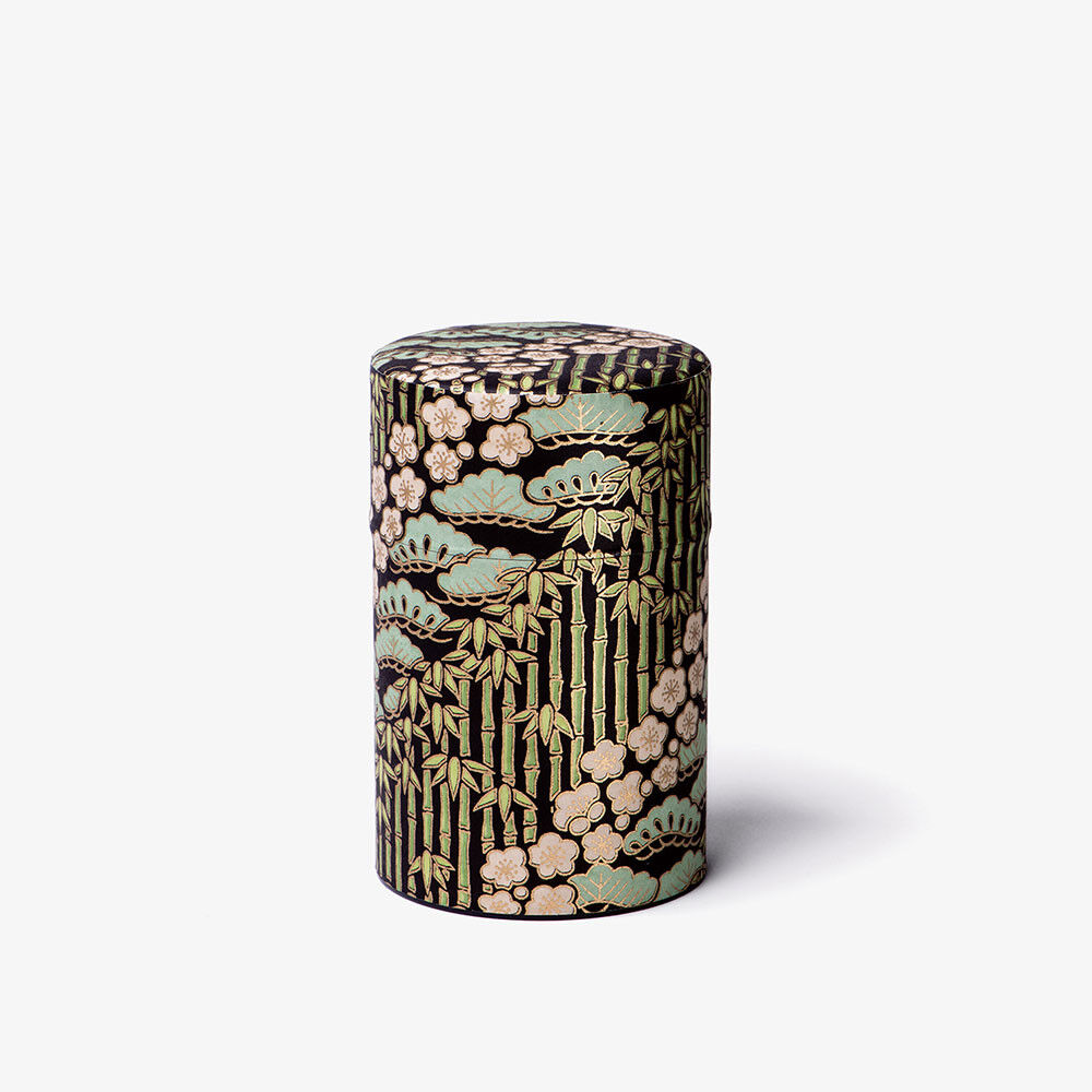 Mousson, Boîte à thé papier washi noir 100g