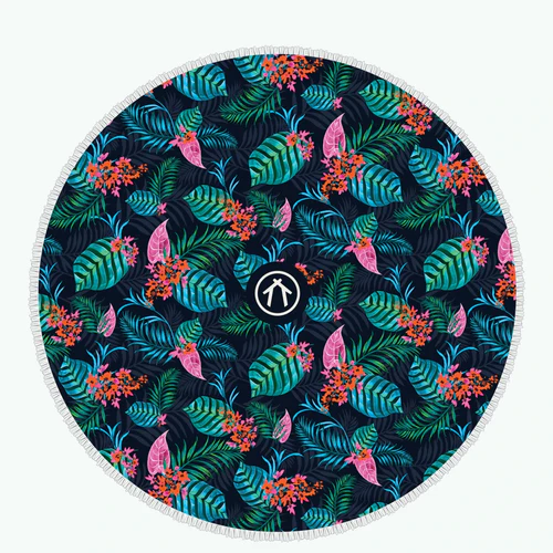 Boracay round navy blue napkin