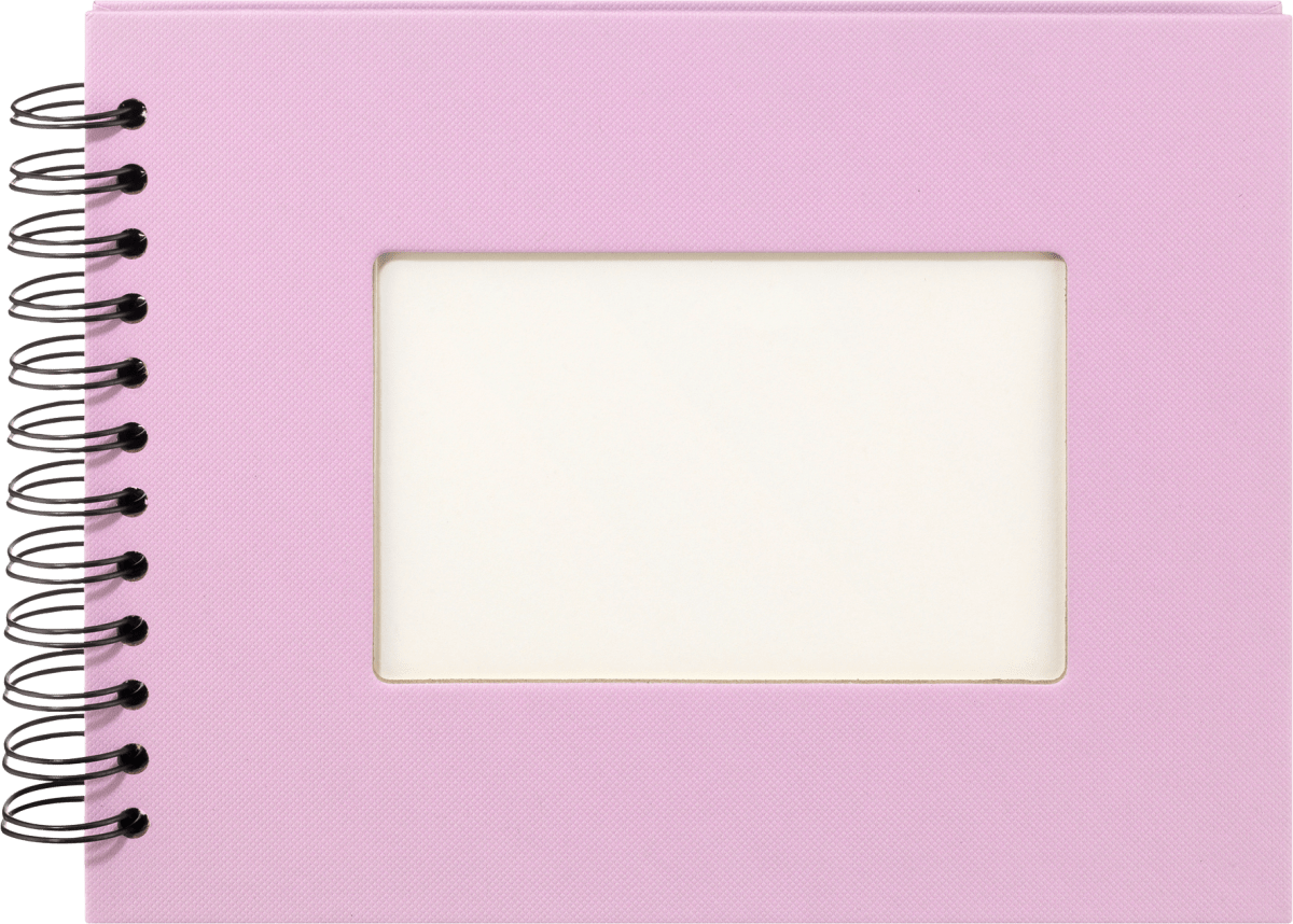 Fotoalbum Profi 23x18 cm, Flieder mit weißen Innenseiten, 1 St