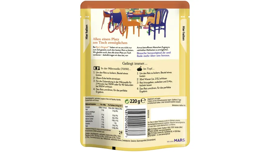 Ben's Orininal™ Express Risi Bisi 220 g