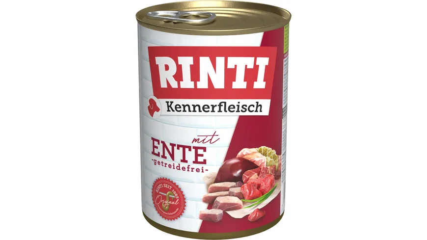 RINTI Hundenassfutter Kennerfleisch Ente 400 g