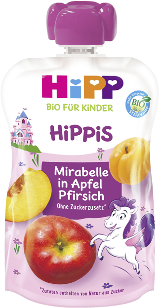 HiPP HiPPiS Bio Mirabelle in Apfel Pfirsich