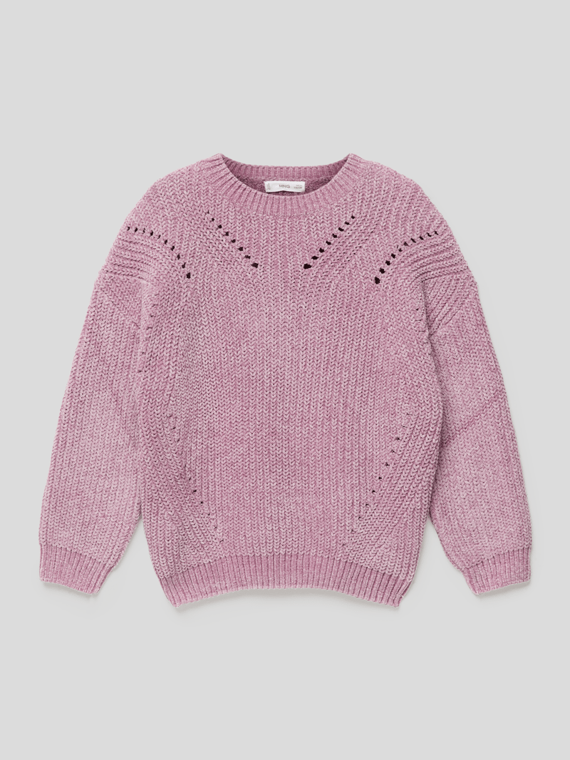 Pullover mit Strickmuster Modell 'LINKI3' in purple