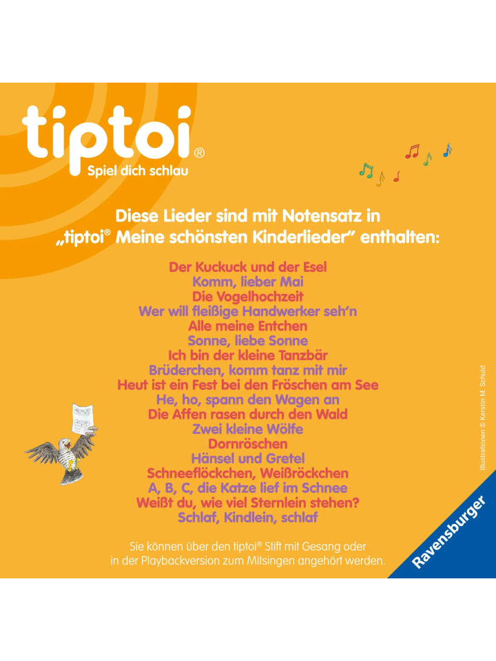 Ravensburger tiptoi® Meine schönsten Kinderlieder günstig kaufen onesize