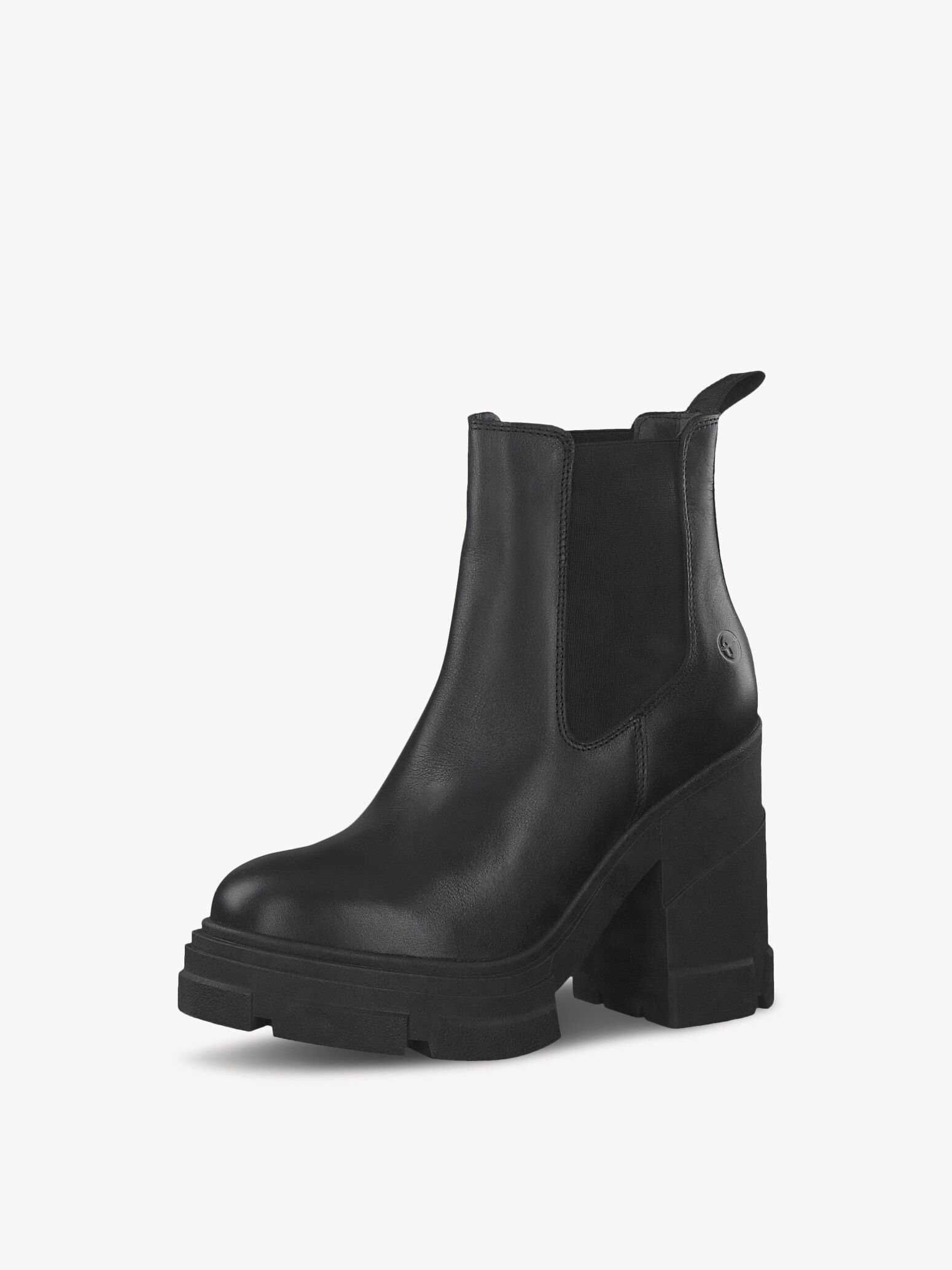Bottine en cuir - noir