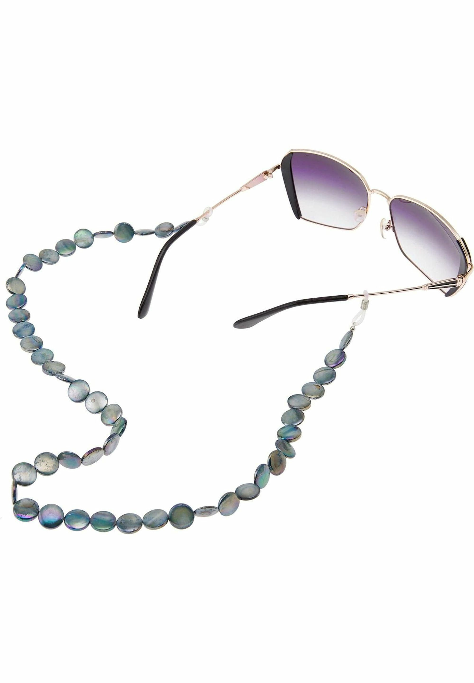 Gemshine Brillenkette Brillenkette Perlmutt Scheiben