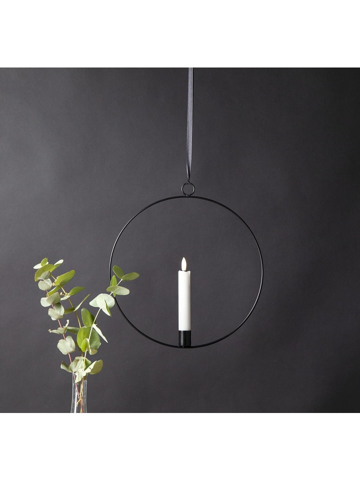 STAR Trading LED Lichterkranz Flamme Ring, schwarz, 30cm in Schwarz günstig kaufen onesize