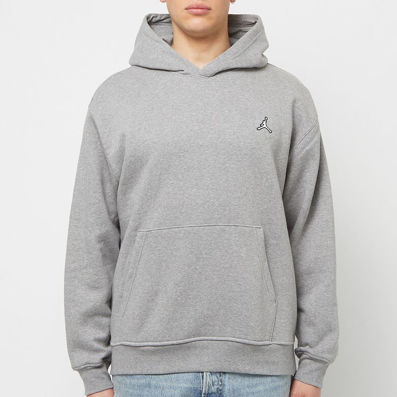 JORDAN Essential Fleece Pullover carbon heather/white