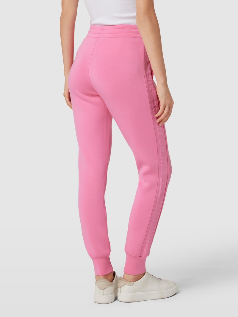 Sweathose mit Label-Patch Modell 'Allie' in pink