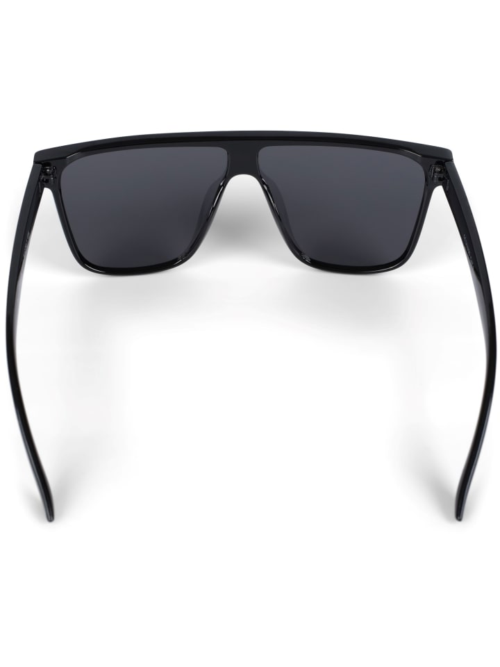 styleBREAKER Shield Sonnenbrille in Schwarz / Grau getönt günstig kaufen onesize