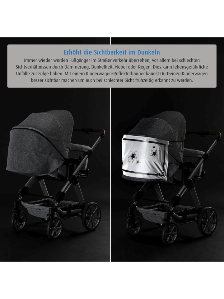 Reer MyBuddyGuard Kinderwagen-Reflektor-Banner in Weiß ab 0 Monate günstig kaufen onesize