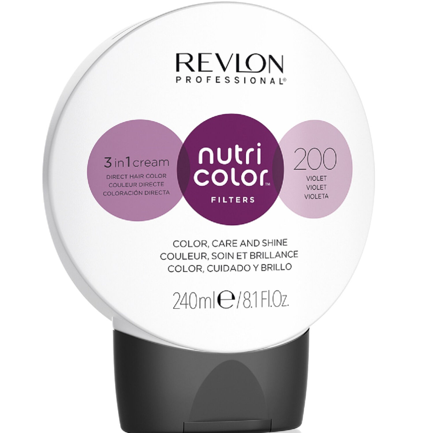 revlon professional Soin Repigmentant 200 Violet NUTRICOLOR - Cheveux Colorés - 240 ml